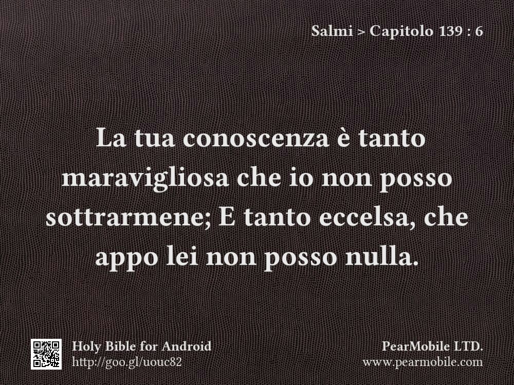 Salmi, Capitolo 139:6